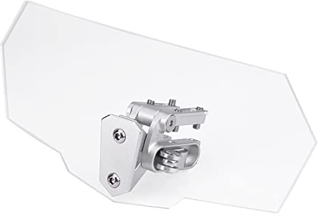Akozon Windschild Motorrad, Windabweiser, Windschild Spoiler Aufsatz Universal Einstellbare Windscreen Deflector für und Mehr