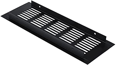 Lüftungsgitter aus Aluminiumlegierung, 225 mm Länge, rechteckig, Abstreifgitter für Kleiderschrank, Schuhe, Spüle, Küche, Wand, Decke und Boden