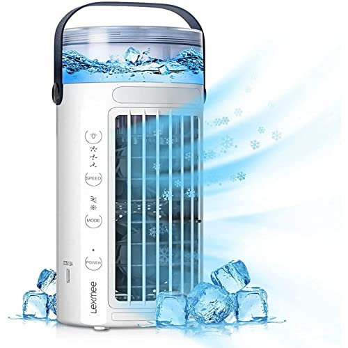 Alacritua Climatizador PequeñO, Ultra Silencioso Enfriador De Aire PequeñO - ProteccióN del Medio Ambiente Aire Acondicionado para Camper, para HabitacióN, Oficina, Cocina, Coche, Hogar