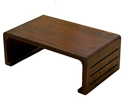 Retro-Couchtisch, Holz-Beistelltisch, multifunktionaler Tabletttisch, Balkon, Schlafzimmer, Bett, Laptop-Schreibtisch, leicht zu bewegender Esstisch (Größe: 60 x 40 x 30 cm, Farbe: A)