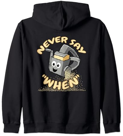 Never Say When Funny Râpe à fromage italienne Sweat à Capuche
