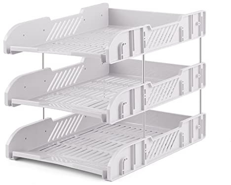 Aktenmagazinhalter Dokumentenhalter for Zuhause, Büro, Organizer, 3-lagig, verdickter Kunststoff, Aktenaufbewahrung, Sortierer, Regal, Box for Zuhause, Büro, Schule Zeitschriftenhalter ( Color : C )