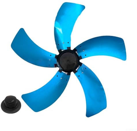Oniissy Ersatz-Lüfterblätter aus Aluminium, 5 Blätter, elektrisches Ventilator-Zubehör, Ersatzteil, für 45,7 cm (18 Zoll) elektrischen Standventilator, Zuhause und Büro.