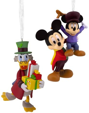 Hallmark Storied Moments, Mickey's Christmas Carol Hanging Christmas Ornament, Disney Mickey Mouse, Tree Decoration