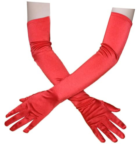 LIFKOME Lange Satinhandschuhe Für Abendkleidung Ellenbogenhandschuhe Für Cosplay-veranstaltungen Opernhandschuhe Für Partys Und Kostümpartys