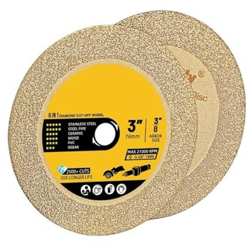 Disque de Coupe Circulaire de 76 mm for Couper Le métal, l'acier Inoxydable, Le PVC, Le Bois, Le Verre, la céramique, à usages Multiples