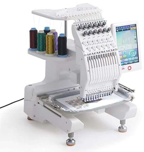 XDLYWUZIQ Computergesteuerte Nähmaschine, Vollautomatische Haushalts-Stickmaschine Mit Farb-Touchscreen, Anzahl Der Muster Im Speicher: 500, Unterstützt Eine Vielzahl Von Mustern Und Farben