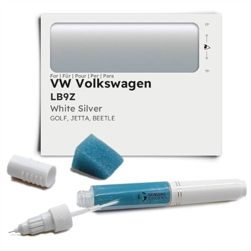 Genuine Colors Lackstift White Silver LB9Z für VW Volkswagen Silber Golf Jetta Beetle