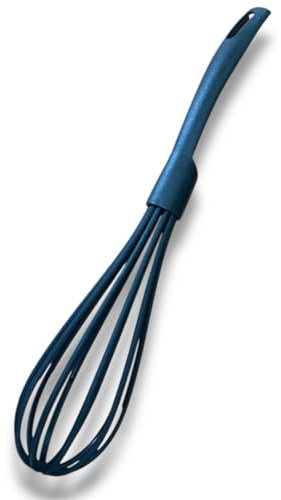 PARENCE.- Frusta in nylon 31 cm - Impugnatura ergonomica | Resistente al calore |Miscelatore antigraffio | Ideale per salse, pasticceria e preparazioni casalinghe