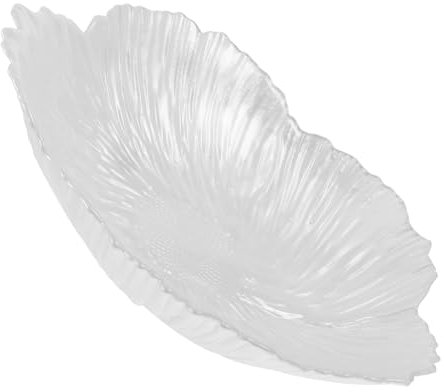 Cabilock Vassoio Decorativo Da Tavolo in Vetro Perlato, Piatto Da Portata Multifunzionale Per Frutta e Snack, Vassoio Portaoggetti Elegante Per Cucina e Sala Da Pranzo, Formato Medio