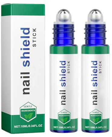 2PCS Nail Strengthener for Damaged Nails, Roll On Nail Softener & Care Serum, Fast Absorbing Nail Repair Stick for Fingernails & Toenails, Portable Daily Nail Care