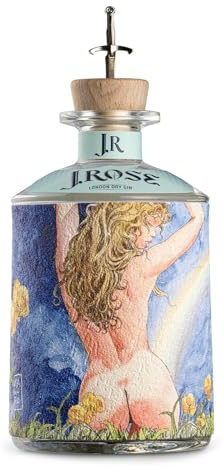 Gin J.Rose - JR04 - Gin London Dry Artigianale - Edizione Limitata Maestro Milo Manara - Bottiglia da 70 cl - (700 ml, J. ROSE N°4)