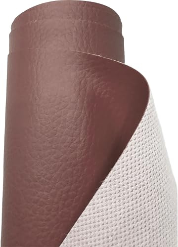 Kunstleder PU Leder für SESSEL SOFA Hobby Reparatur Meterware LEDER Kunstleder 100x140 cm FARBAUSWAHL (BRAUN)