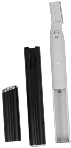Elektrischer Augenbrauentrimmer Damen Schwarz Tragbar Aluminium Abs | Inklusive Kammaufsatz, zum Augenbrauen Schneiden, für Frauen und Ladies