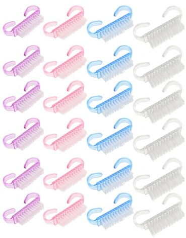 PACKOVE 40pezzi Spazzole per Unghie Impugnatura Spazzola per Pulizia delle Unghie Spazzola per Pulizia delle Mani Piedi Spazzole Riutilizzabili per Manicure e Pedicure