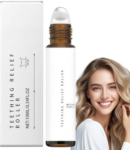 Teething Roller,Effective Essential Oil Roller,Teething Re/LIEF Roller,Teething Powder,Teething Essential Oil Roller for Soothing,Teething Re/LIEF Roller with Gentle Teething Gel Effect,Easy to Use