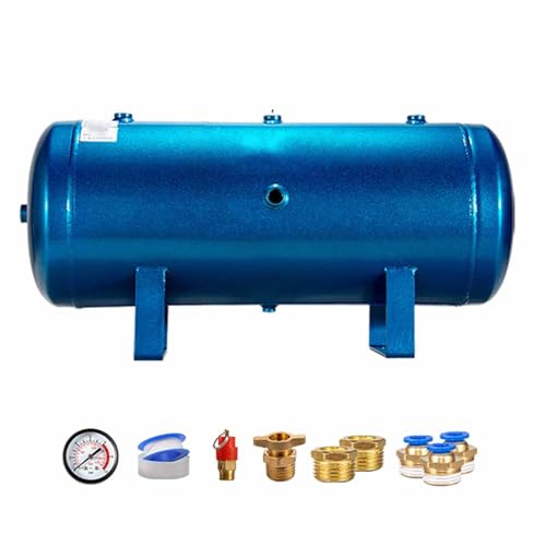 Carbon Steel Air Compressor Tank with Accessories, Large Capacity for Laboratory and Auto Repair, 100L (26.4 Gal)