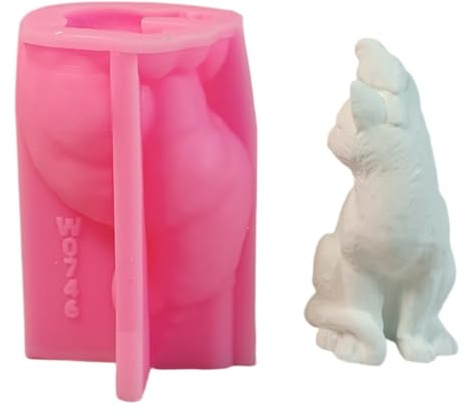 ZwaitL Moldes de silicona 3D para decoración de jabón, caramelo, yeso, resistente a la temperatura, resistente a altas temperaturas