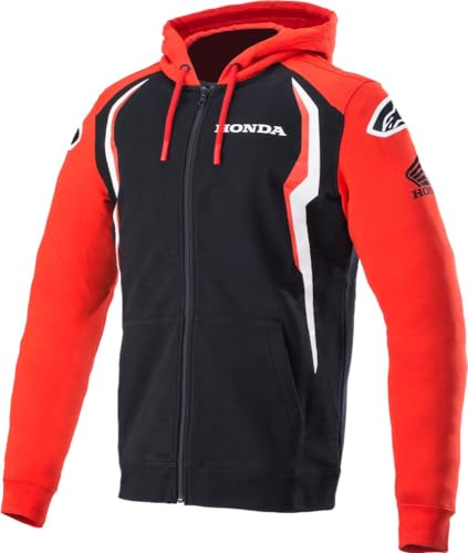 Alpinestars Honda Zip Hoodie, negro/rojo, XXL
