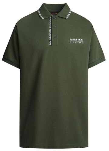 Red Bull Racing X Pepe Jeans RBR Tipped Logo Polo, Polo Hombre, Green (Regent Green),
