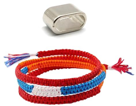 Montesy Pulsera Kumihimo inspirada en cómics japoneses, pulsera de amistad hecha a mano para fanáticos del anime, as the pic show, Algodón, No es una piedra preciosa