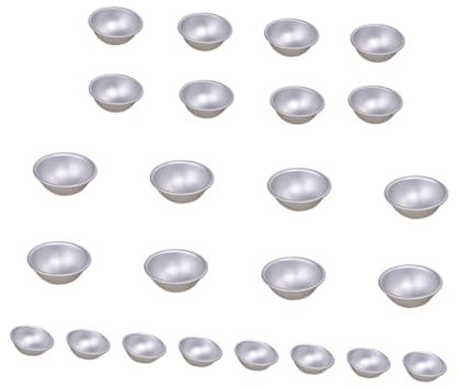 COHEALI Badeform-set 24-teilig Halbrunde Badesalzformen 3d-halbkugelform für Kreatives