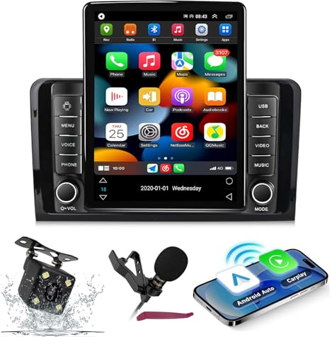 Autoradio Android per ML/GL (2005-2009) - Display da 9,7, CarPlay wireless, navigazione GPS, Bluetooth 5.0, audio HiFi, radio FM, WiFi 5G, SWC, microfono M700S