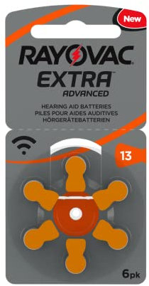 Rayovac Extra 13 - Batterie per apparecchi acustici