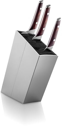 EVA SOLO | Angled Aluminum Knife Stand | Holds up to 20 knives (Sold Separatly) | Easy to Clean | Danish Design, Functionality & Quality | Silver