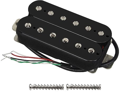 FLEOR Electric Guitar Humbucker Pickups Bridge Alnico 5 Pickup Black