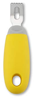 KITCHENDAO Citrus Zester with Channel Knife - Ultra Sharp Blade - Soft-Touch Handle- Dishwasher Safe - Hanging Loop