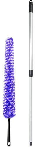 Fuller Brush Furry Wand Duster - 30 Netted Fiber Cleaner - Bendable Hand Sweeper Cleans Dust Dirt Lint & Cobwebs on Window Blinds Shelves Counters & More