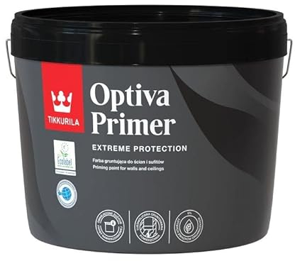 TIKKURILA Optiva Primer - Absorbent Primer For Walls & Ceilings - Zero VOC - 3 Litres