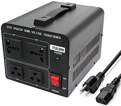 Desconocido Transformador Elevador y Reductor Hogar Convertidor de Voltaje (220V a 110V O 110V a 220V) Toma Universal Aplicable a una Variedad de Electrodomésticos,3000W