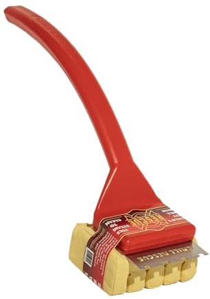Grill Rescue BBQ Replaceable Scraper Cleaning Head, Bristle Free - Durable and Unique Scraper Tools for Cast Iron or Stainless-Steel Grates, Barbecue Cleaner (Grill Grate Brush with Scraper)
