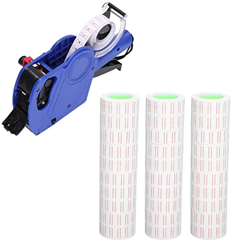 30 Rollen 15000 Stück Etiketten Preisaufkleber, einreihig Tag Papier für MX5500 Gun Labeller 21x12mm Etikettenpapier für Preisauszeichner Etiketten Preisschildaufkleber