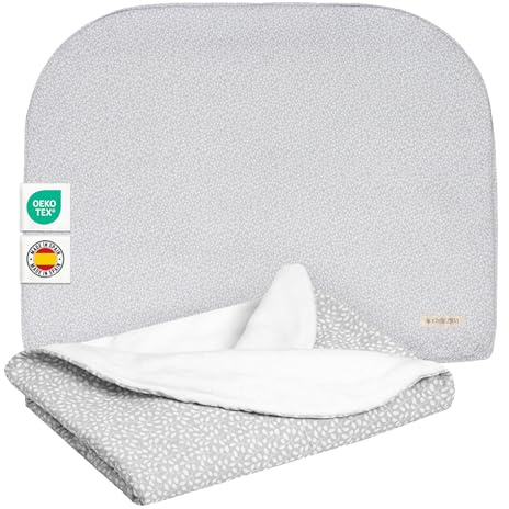 MIMUSELINA Babydecke Baumwolle 90x70 cm | Babydecke Winter und Herbst | Baby Decke neugeborenen Warm für Bett und Kinderwagen | Essence
