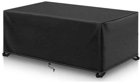Large Outdoor Table Covers Waterproof Rectangle 190x125x80cm Garden Furniture Cover, 600D Heavy Duty Oxford Fabric Patio Furniture Covers Windproof Anti-UV for Garden Table Cover and Rattan Sofa