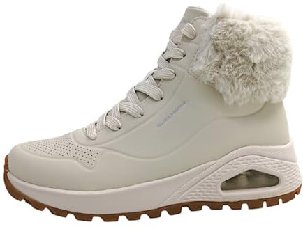 Skechers Uno Rugged Fall Air, Stivali Donna, Bianco, 38 EU