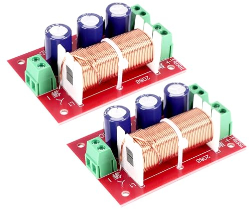 Cardbeei YLY-2088 Audio Frekvensdelare 400 W justerbar 2 vägs frekvensmjuka filter området höjder bas frekvensdelare