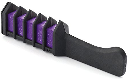 Generic Peine de rimel de tiza para salón temporal, polvo para el cabello, cuidado del cabello, peine de tiza (lila, talla única)