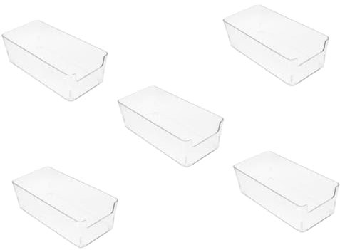 Lurrose 5stücke Memo Pad Aus Transparente Aufbewahrungsbox Für Schreibtisch Organizer Für Notizen Visitenkarten Und Kleine Büromaterialien Praktischer Memo Spender Für Büro Und Home