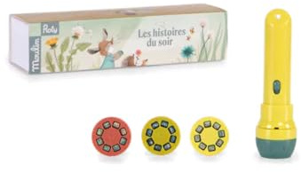 Moulin Roty Lampe mit Geschichtenprojektor Trois Petits Lapins