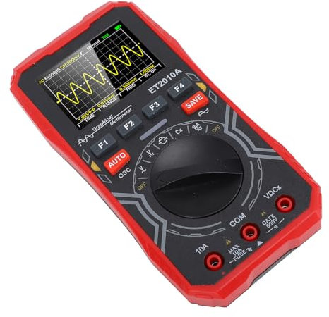 Oscilloscope Multimètre Portable, Bande Passante 1 MHz 2,5 Msps, 2 en 1, Veille Automatique, Affichage Couleur avec Stockage de Données, Outil de Test Portable Multifonctionnel