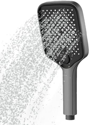 Duschkopf Regendusche - Handbrause Duschkopf Gross - Duschkopf Wassersparend - Hochdruck Duschkopf Mit 6 Strahlarten (ohne Schlauch)