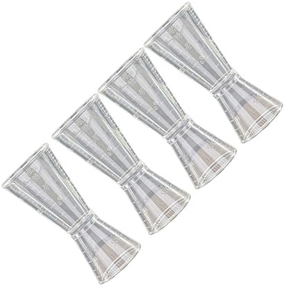 Mikinona 4pezzi Misurino Doppia Testa Per Cocktail Tazza Graduata Per Vino e Alcolici Strumento Bar Versatile Per Misurazioni Precise Accessorio Per Feste e Uso Domestico Formato