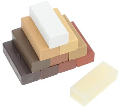 jojofuny 11pièces Cire De Réparation Bois Pour Parquet Et Meubles Outil De Réparation Des Fissures Avec Couleurs Cire à Séchage Rapide Pour Parquet Chêne Érable Cerisier Et Noyer