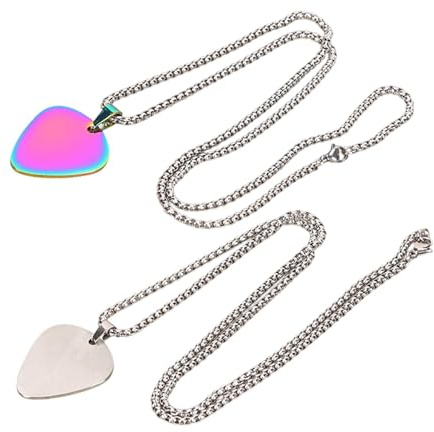 Halskette mit Gitarrenplektrum – Anhänger für Gitarrenplektrum