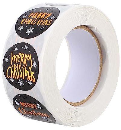 VICASKY Weihnachtsaufkleber Selbstklebend Für Geschenke Verpackung Mit Kreativen Motiven Schneeflocken Weihnachtsmotiv Aufkleber Für Umschläge Geschenke