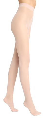 MARILYN Collant da donna Tonic 20 denari, classici semi-trasparenti opachi, in microfibra con delicato effetto coperta, rinforzo invisibile, senza slip, Rosa della polvere, 38-40
